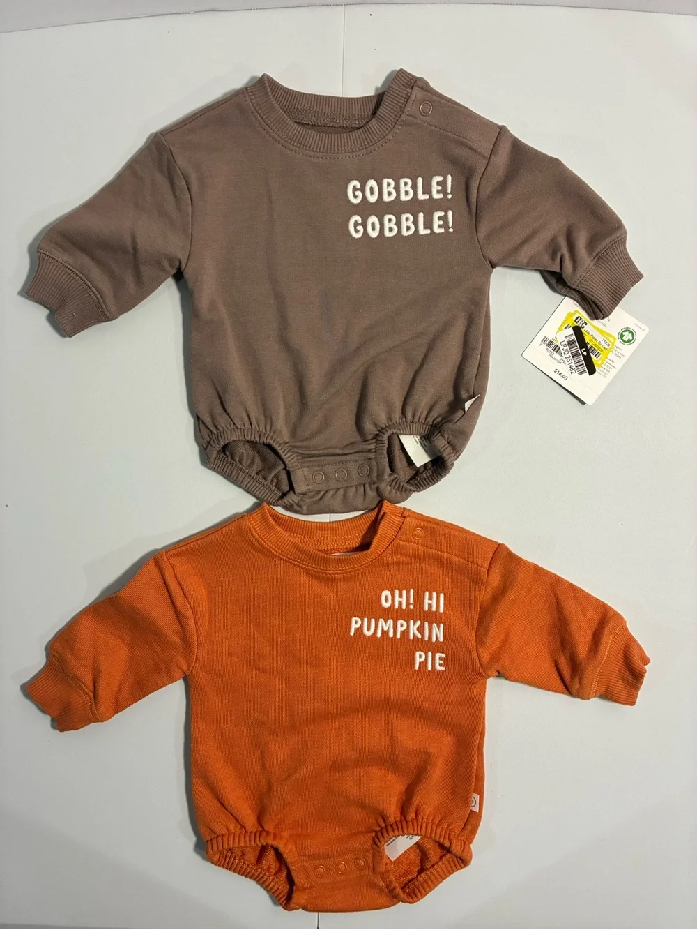 Newborn Thanksgiving Bubble Rompers